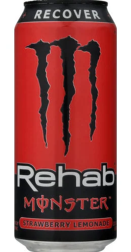 Monster Rehab Straw/lemo 24/15.5 Oz