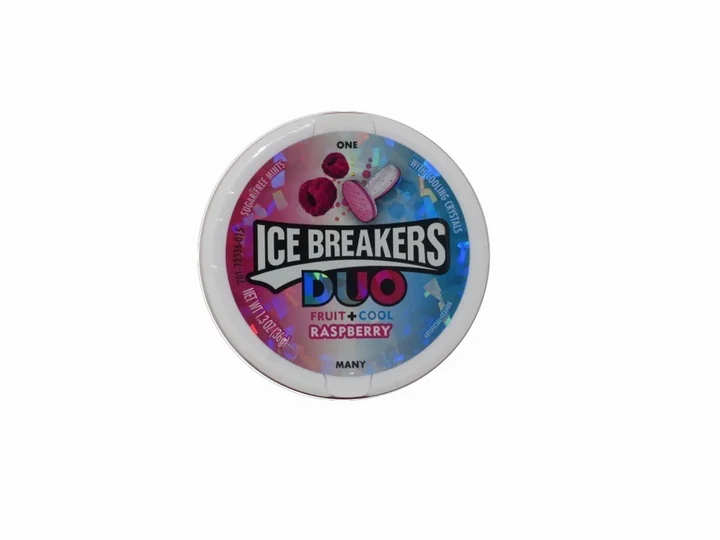 Ice Breakers Duo Fruit Raspberry 8 Ct