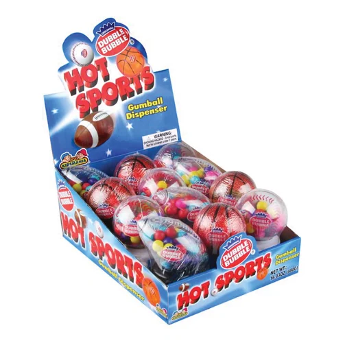 Kids Mania Gum Ball Hot Sports 12 Ct