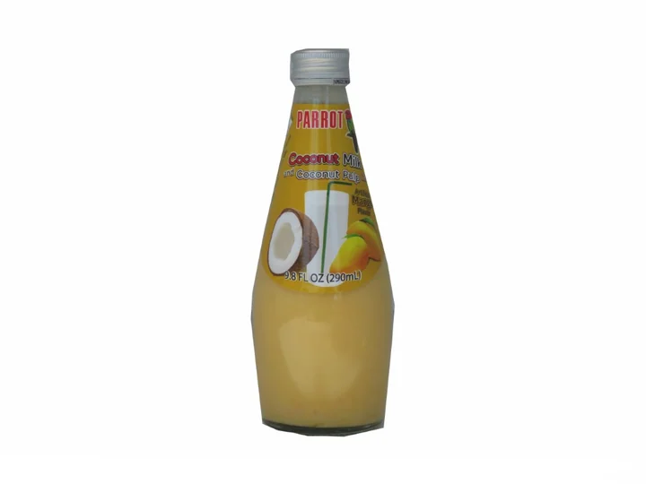 Parrot Coconut Milk Mango Glass 12/9.8 Oz