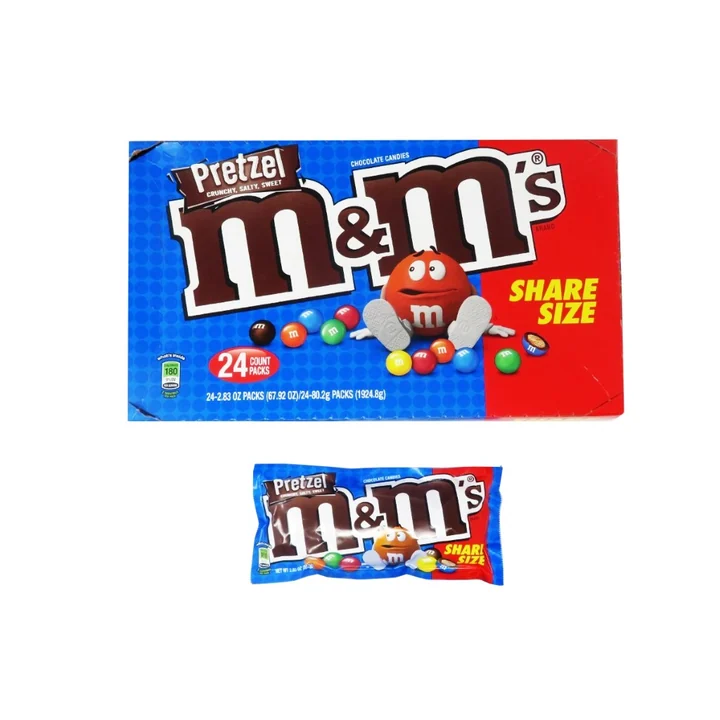 M & M Pretzel Kg Size 24 Ct