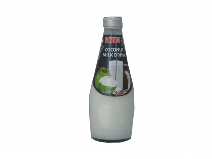Parrot Coconut Milk Glass 12/9.8 Oz