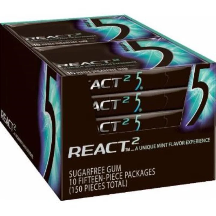 Wrigley`s 5 React2 Mint 10 Ct