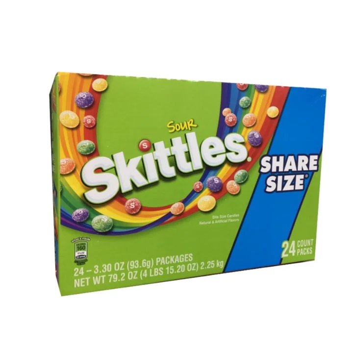 Skittles Sour Kg 24 Ct