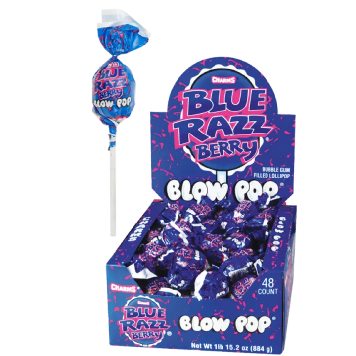 Blow Pop Blue Razzberry 48 Ct