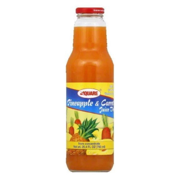 Square Pineapple & Carrot 12/18 Oz