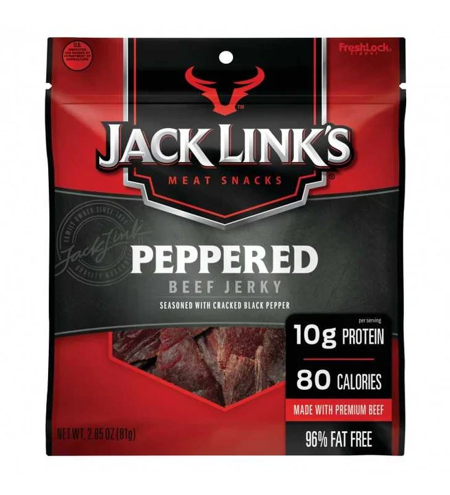 Jack Link's Pepperd Beef Jerky 8/2.85 Oz
