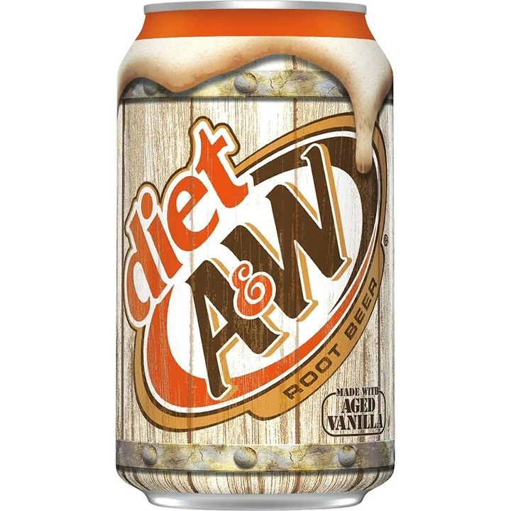 A & W Diet Root Beer 12/12 Oz