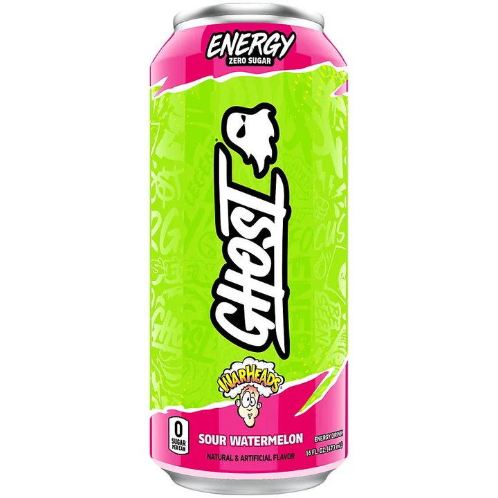Ghost Energy Warheads Sour Melon 12/16 Oz