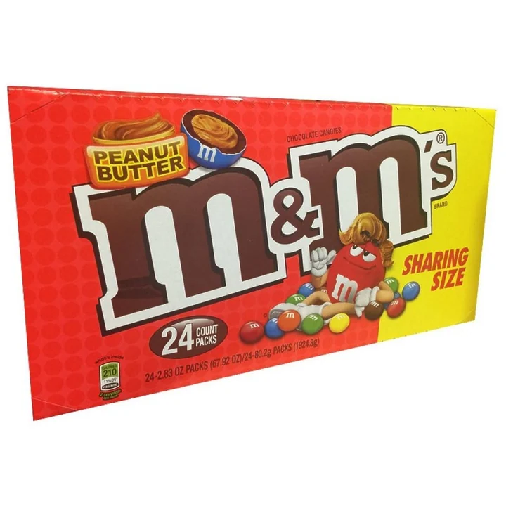 M & M Peanut Butter Kg Size 24 Ct