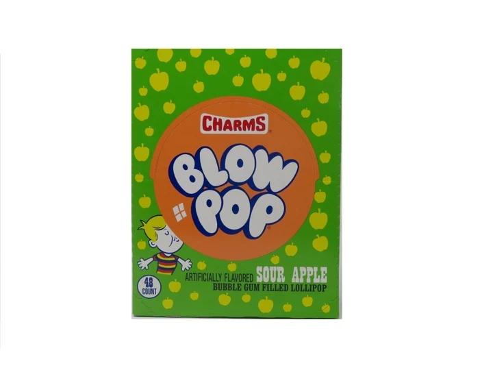 Blow Pop Sour Apple 48 Ct
