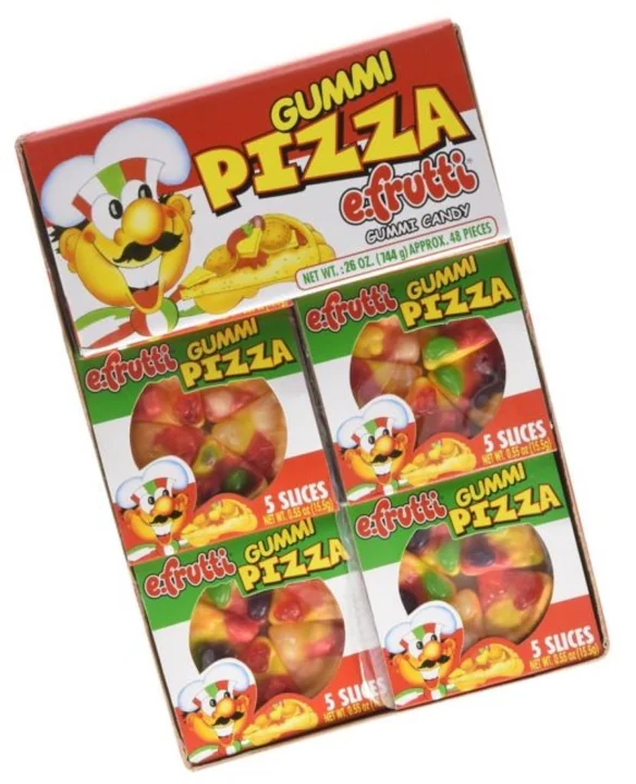 E-fruit Gummy Pizza 48 Ct