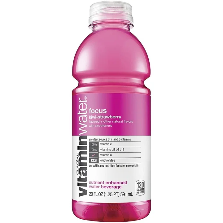 Vitamin Wtr Foucus Kiwi Straw 12/20 Oz