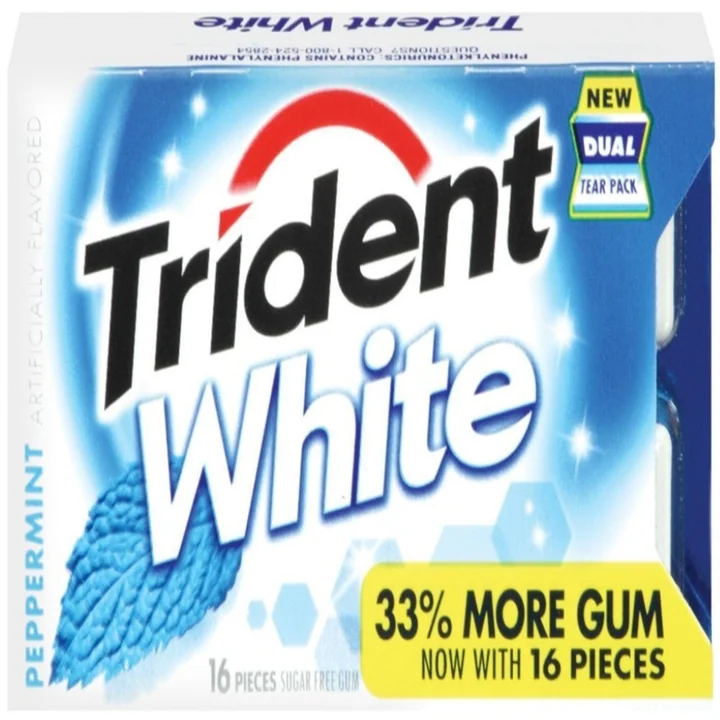 Trident White Peppermint 9 Ct