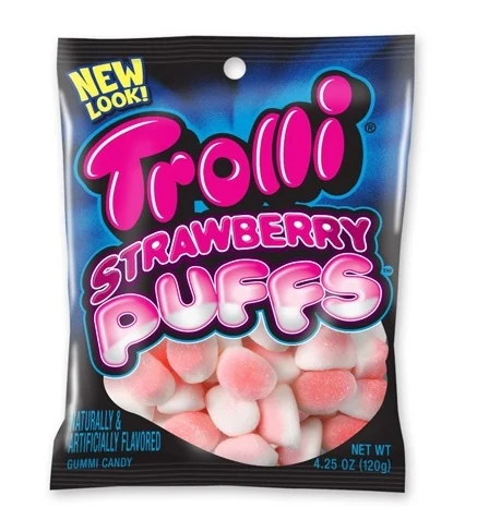 Trolli Strawberry Puffs 12/4.25 Oz