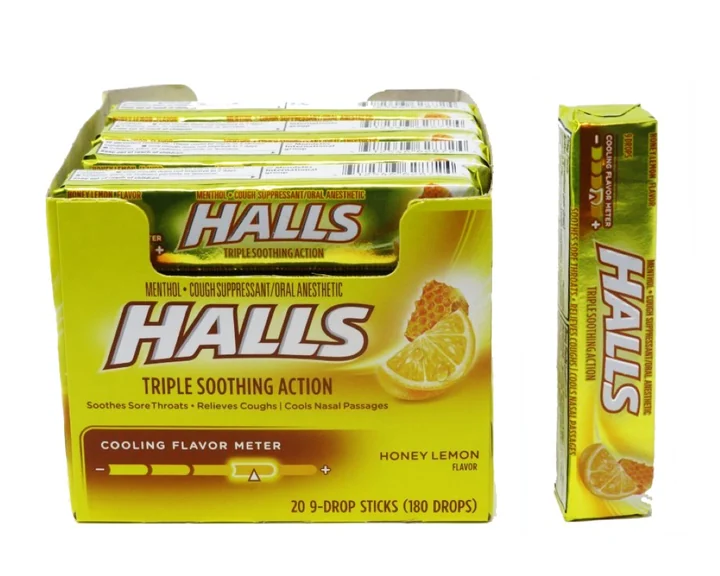 Halls Honey Lemon 20 Ct