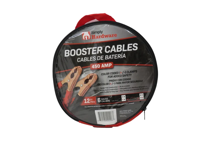Simply Hardware Booster Cables 450 Amp/12 Ft