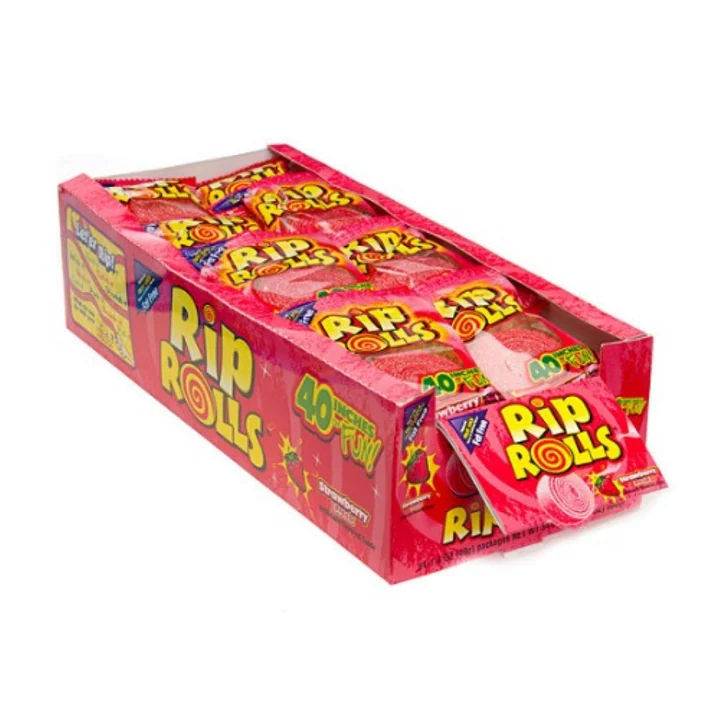Rip Rolls Strawberry 24/1.4 Oz