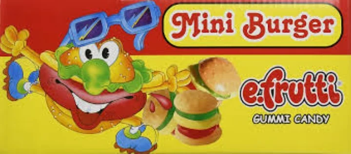 E-fruit Gummy Burger Original 60 Ct
