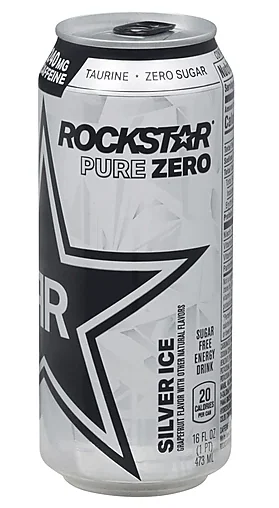 Rockstar Zero Silver Ice 12/16 Oz