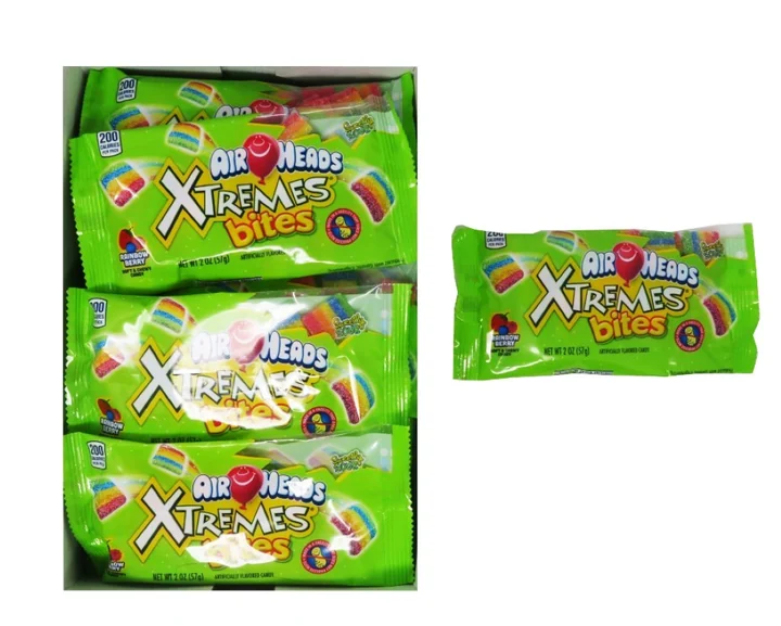 Air Heads Xtremes Bites Rainbow 18 Ct
