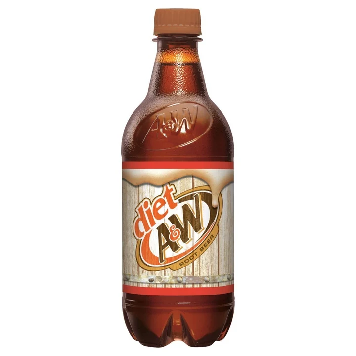 A & W Diet Root Beer 24/20 Oz