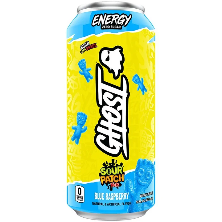 Ghost Energy Sour/patch Blue Ras 12/16 Oz