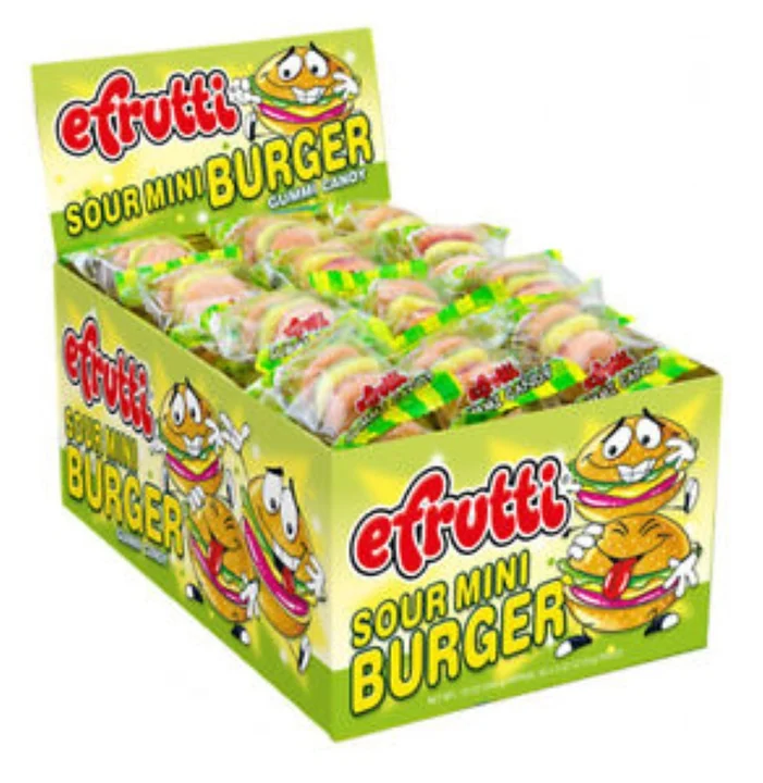 E-fruit Gummy Burger Sour 60 Ct
