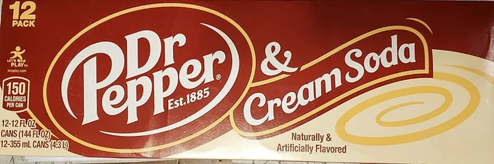 Dr Pepper Cream 12/12 Oz