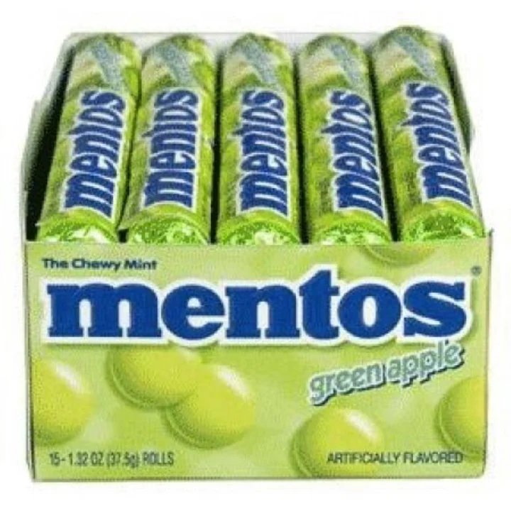 Mentos Green Apple 15 Ct