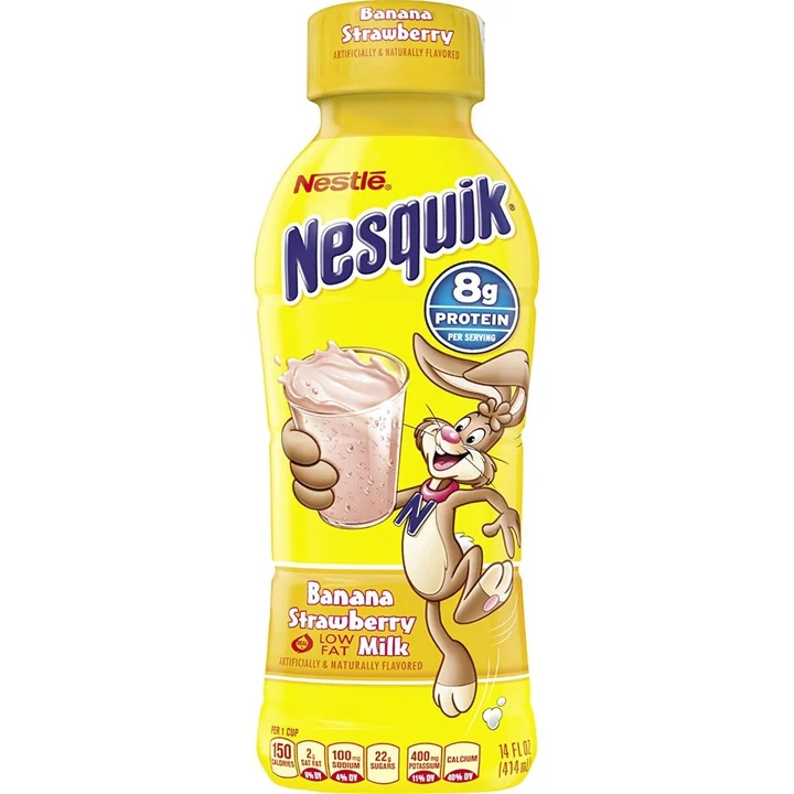 Nesquik Banana Straw 12/14 Oz