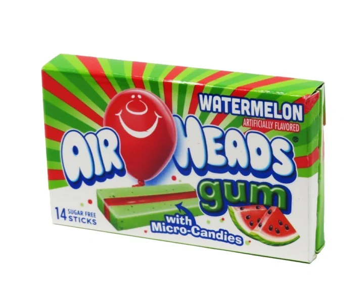 Air Heads Gum Watermelon 12 Ct